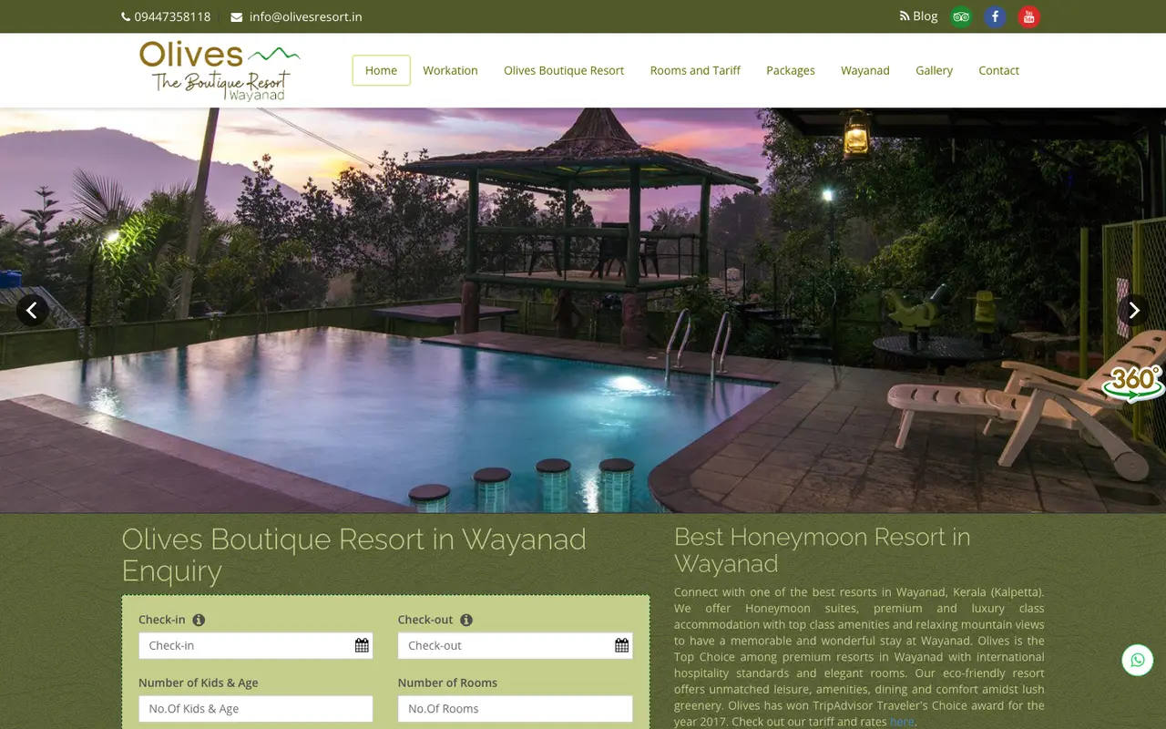 Olives Boutique Resort Digital Marketing Case Study