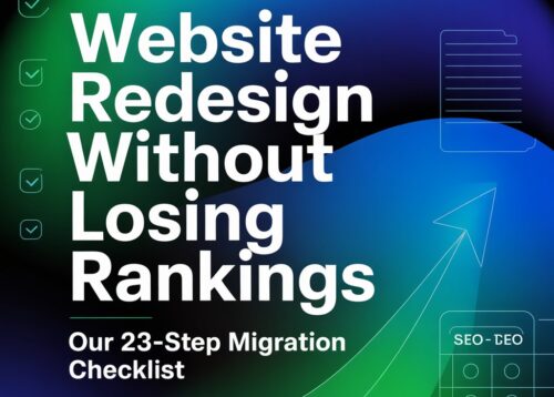 Website Redesign SEO Checklist – simple and short guide