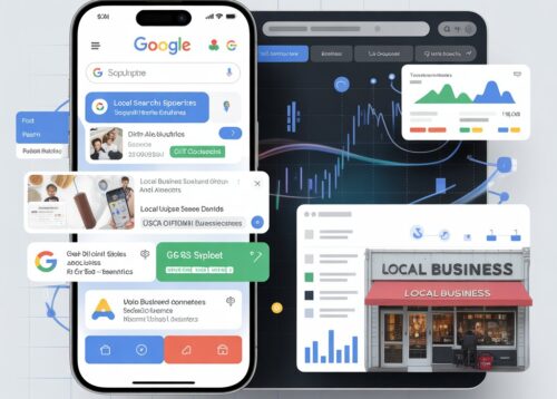 Illustration showing future-proof website optimization for AI-powered search engines and intelligent search results